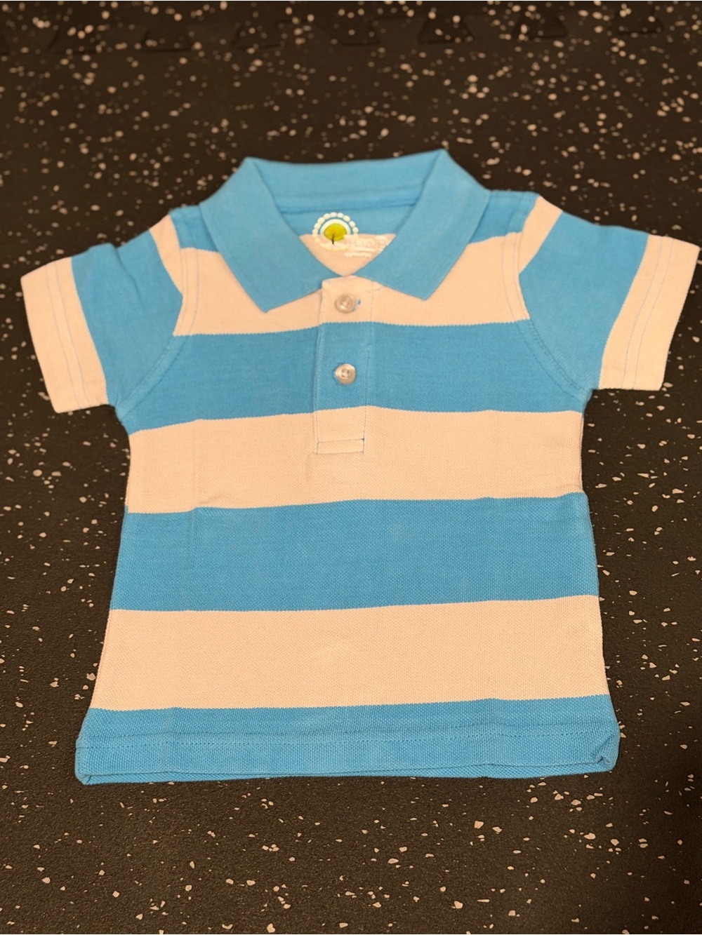 Blue and Gray Striped Polo Shirt for Boys (CHECK DESCRIPTION)